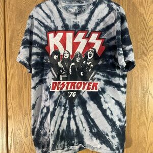 KISS Destroyer '76 Tie-Dye Retro T-Shirt